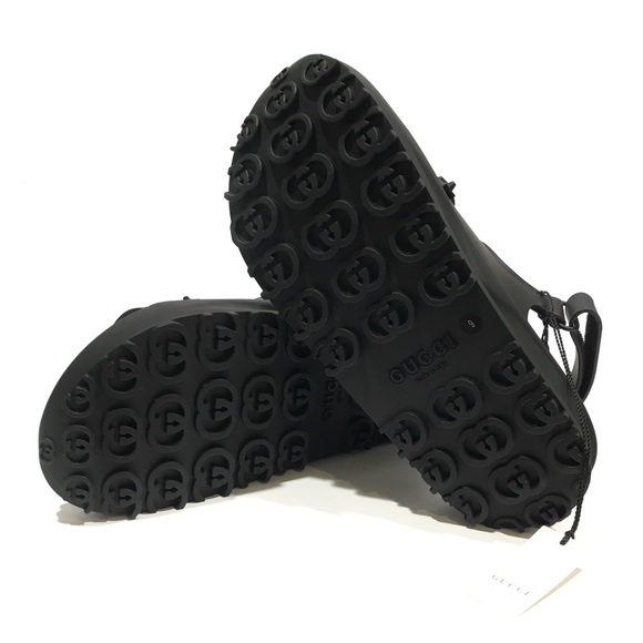 GUCCI HORSEBIT PLATFORM SANDALS -BLACK RUBBER -MEN’S US 9.5 -NEW - Picture 10 of 10